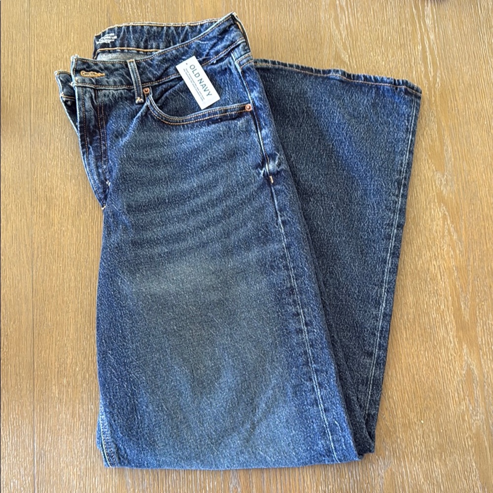 Old Navy Blue Straight Jeans Classic Style
